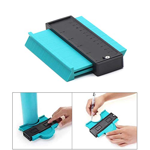 Medidor de Contornos,Plantilla Formas,Herramienta de Medición de Perfil Irregular Medidores de Copia Duplicador de Perfilómetro Carpintero Ideal Para Edge Shaping