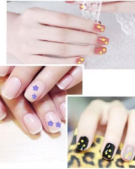 Miniatura 5 de 12 unidades de lentejuelas para uñas con purpurina de estrella, multicolor, purpurina gruesa, lentejuelas holográficas, Kawaii para uñas, escamas