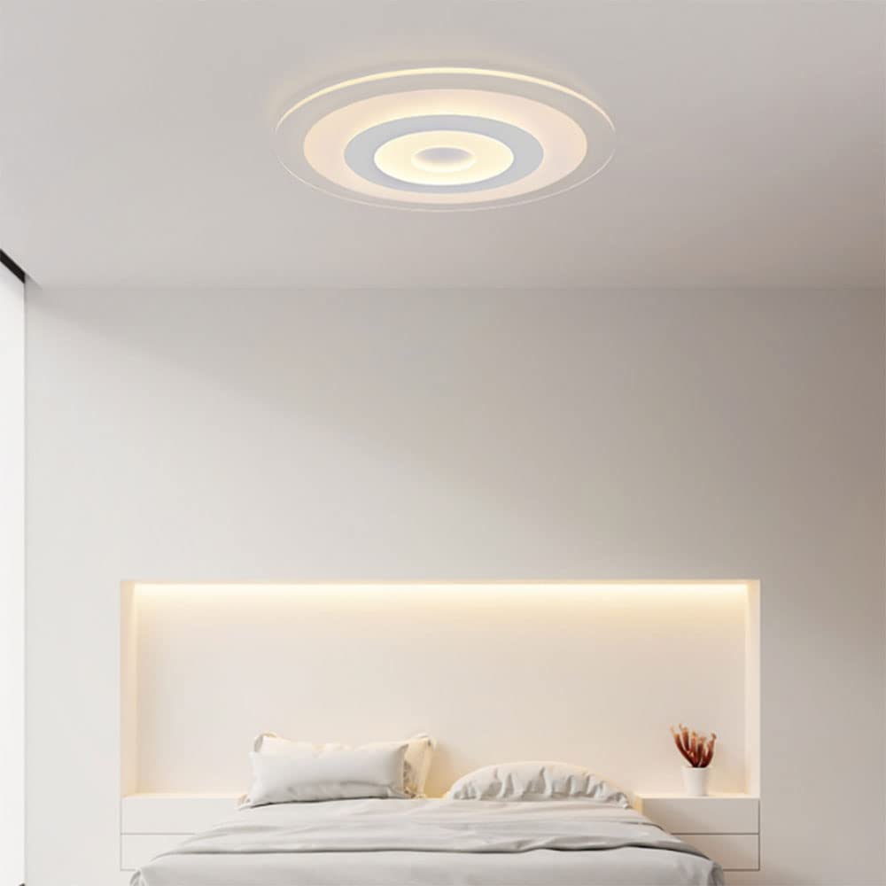 SXSGSM TWG Modern Creative Round Bedroom Ceiling Lamp LED Ceiling Lamp Nordic Dimmable Simple Chandelier Dining Room Study Guest Room Children's Room Ceiling Light The New