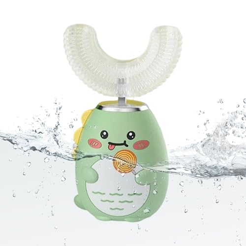 Cepillo de dientes en forma de U – 3 modos de cepillo de dientes eléctrico de completa con temporizador, limpiador de dientes recargable para niños y niñas, perfecto para la noche, uso diario