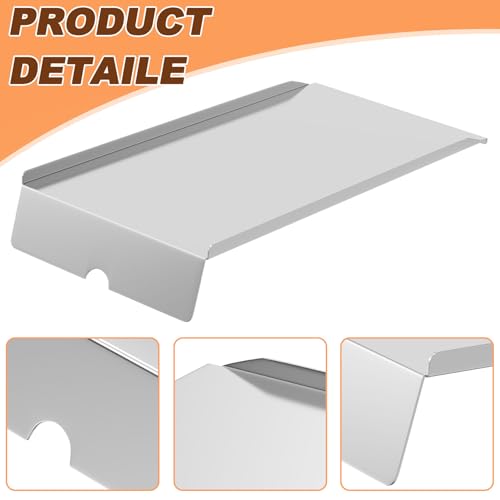 Image of KIT0532 Drip Pan Heat Baffle & 5 Pack BAC597 Drip Liners Kits Replacement Parts for Traeger Silverton 810 and Traeger Silverton 620 Pellet Grills, Heavy-duty Stainless Steel Grill Drip Tray Parts