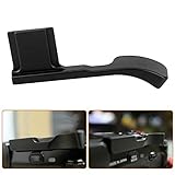 ホットシューサムグリップ 富士フイルム X E3 ベース アルミニウム合金 X E3 アルミニウム合金 ホットシュー サムアップ ハンドグリップ Fuji X E3 X E2S カメラ用 (ブラック) (黒)