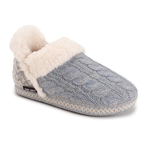 MUK LUKS Women's Magdalena Slipper, Blue, M