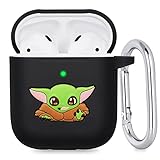 Flocute Silicone Case Compatible with AirPods 1&2 Silicone Cartoon Case with 3D Baby Funny Cute Cove