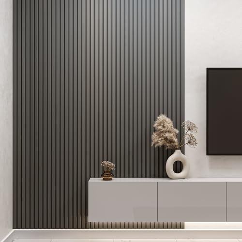 birdeco MDF Wall Paneling Kit Paintable Wall Panels MDF Unprimed 12 of The Pack/W 10cm, L 120cm, T 8mm MDFL-4