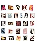 KAKFEL 208 Pièces Lettres Autocollantes Vintage, Auto adhésives Imperméables pour Scrapbooking, Journaling, DIY, Albums Photo & Agendas