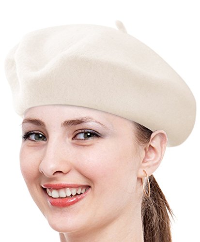 Image of Parquet Solid Color French Beret Hat. Classic French, Casual and Chic Lightweight Cap for Women