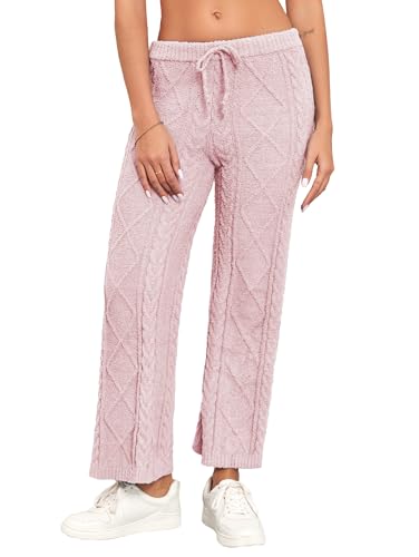 Famulily Womens Thick Fuzzy Loungewear Cable...