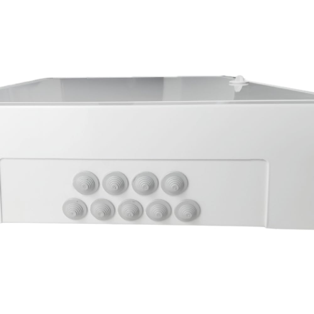 Doktorvolt Boîte de distribution en saillie - Boîte à fusibles - Boîtier de distribution en métal - 36 modules - 2 rangées - Avec porte - Blanc - IP30 IK07 - Pour installation dans la maison