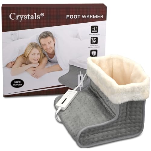 Crystals Electric Heated Foot Warmer with 5 Settings