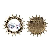 Modern Building Skyscraper Overpass Metall Sonne Brosche Haken Pin