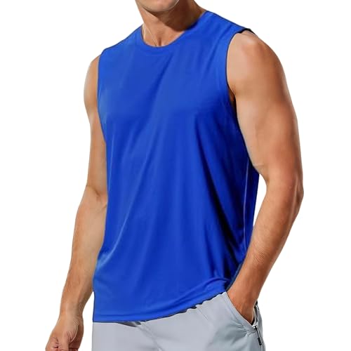 Débardeur de sport respirant bleu marine taille L pour homme