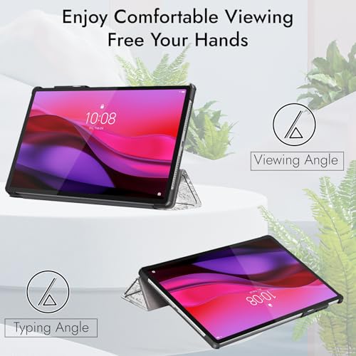 Image of Robustrion Cover Case for Lenovo Yoga Tab Plus 12.7 inch Cover, Trifold Cover Case for Lenovo Yoga Tab Plus Cover 12.7 inch [Auto Sleep Wake Support] - Eiffel