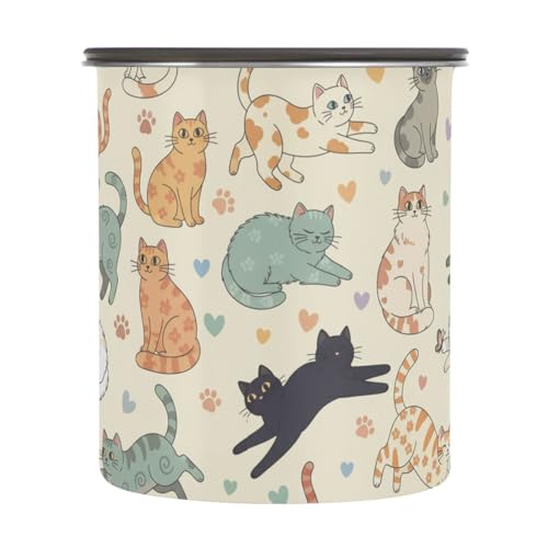 Envase de acero inoxidable para café con tapa hermética 900ml
