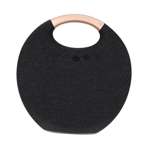 TOBBOMEY Tragbarer kabelloser Lautsprecher Outdoor Musikbox mit kräftigem Bass Multifunktionaler Funklautsprecher für Smartphone Computer Hochwertige Stoffoberfläche Inklusive Ladekabel