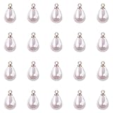 [ファイニエ] パールチャーム プラ しずく 小さめ 10x8 20個 チャームパーツ 雫 アクセサリーパーツ ハンドメイドパーツ AP1416