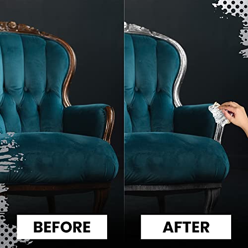 KraftiSky Silver Leaf Sheets - 100 Imitation Leaves 14x14 cm Silver Leaf for Art and Craft Projects, Home Improvement, Gilding, Furniture, Makeup & Nail Art