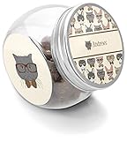YouCustomizeIt Personalized Hipster Cats Puppy Treat Jar