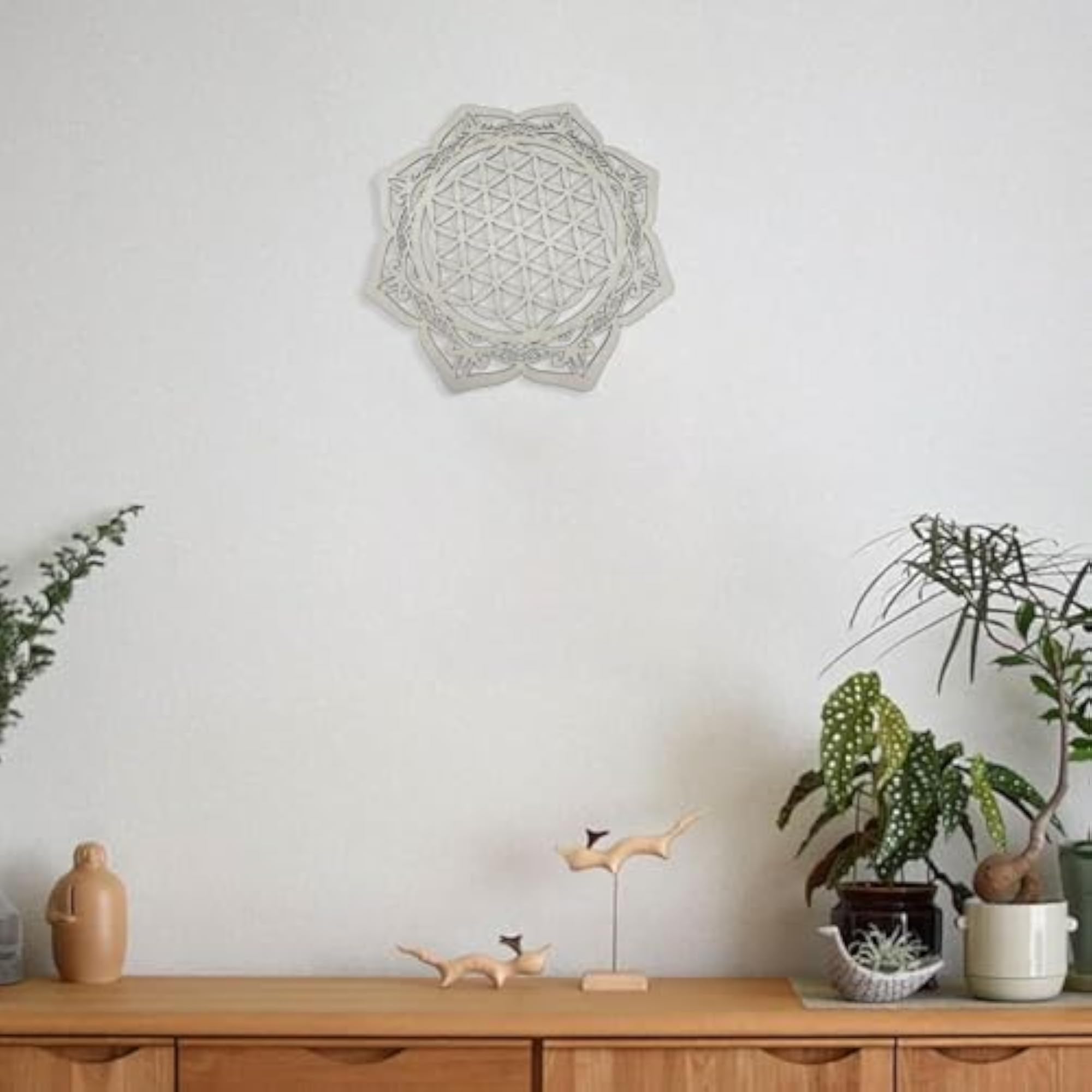 Geometry Wood Wall Art Boho Abstract Ornament