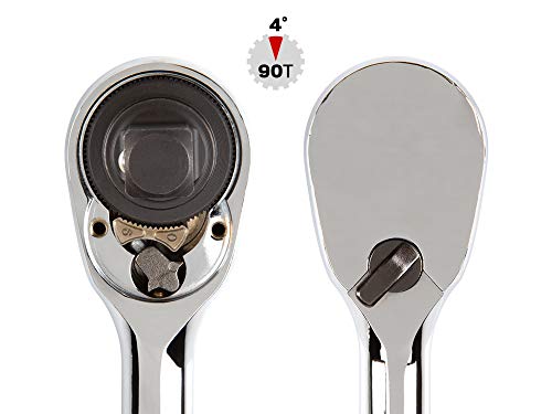 Tekton 1/4, 3/8, 1/2 Inch Drive Ratchet Set (3-Piece) | Srh91001 #TOP1