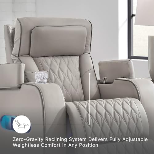 Signature Design by Ashley Boyington Zero Gravity Power Recliner, Gray - image 7