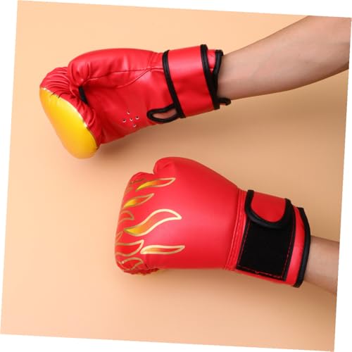 Guantes de boxeo para niños GALPADA transpirables con estampado de PU resistente 5