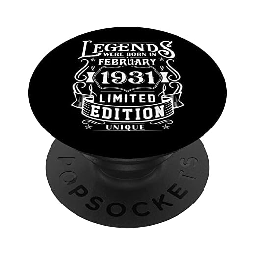 Cumpleaños Febrero 1931 Edición Limitada Regalo February PopSockets PopGrip Intercambiable