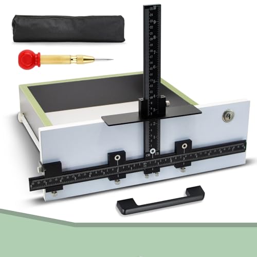 Haootadiy Cabinet Hardware Jig Aluminum Alloy Cabinet Handle Template Tool-Cabinet Jig for Fast and Accurate Installation of Handles and Pulls(Black)