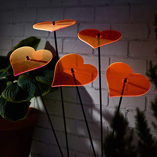 Attrape soleil coeur orange pour illuminer un jardin triste - 4