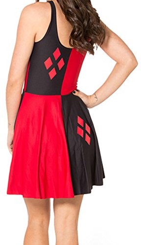 Image of Sister Amy Printed Elastic Sleeveless Shaping Breathable Camisole Skater Dress