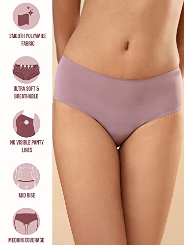Image of NYKD-Women Hipster | No VPL Hipster. Mid-Rise with Full Rear Coverage | it has a Smooth fit with Ultra Soft Breathable Fabric for All Day Comfort NYP209
