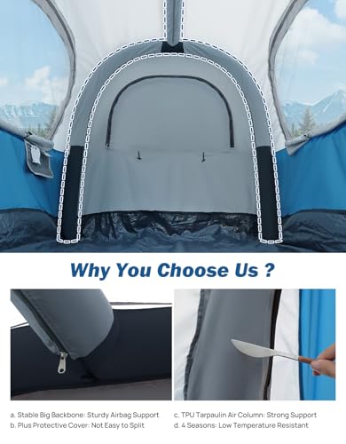 JOYTUTUS Inflatable Truck Bed Tent