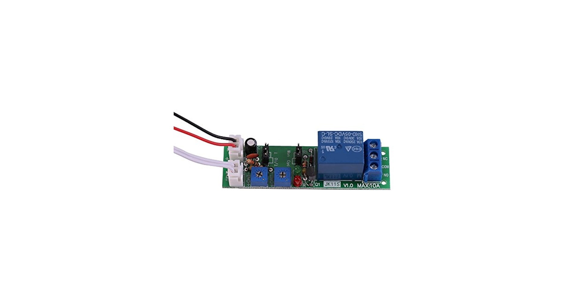 Modulo Relè Temporizzatore DC 12V 0-120min - Regolabile, Per Accensione/Spegnimento Ciclico
