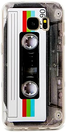 FAteam Case for Galaxy S7, Matte Finish with TPU Soft Bumper Retro Cassette Tape Case Compatible with Samsung Galaxy S7 2016 Release (Cassette Tape)