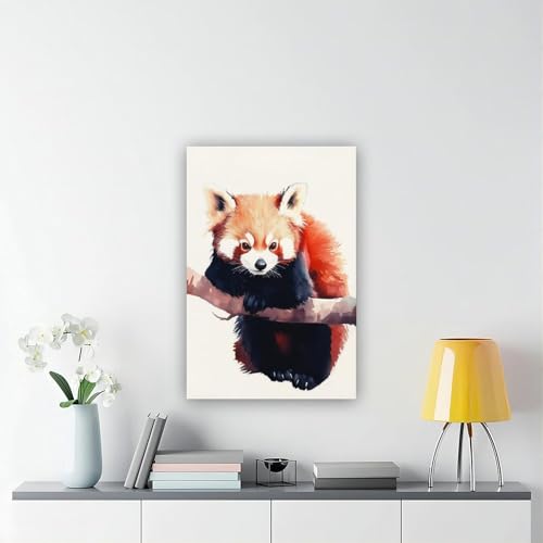 Impression sur toile panda aquarelle haute définition 40x61cm - 6