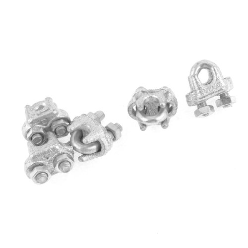 Aexit 5 Pcs Chain & Rope Fittings Malleable Silver Tone 4.5mm 11/64