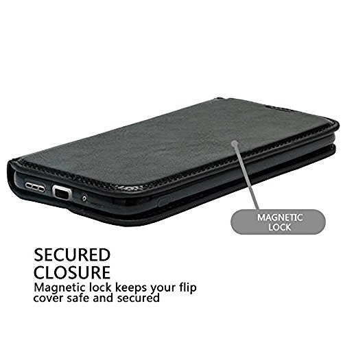 Soga Cover Compatible For Zte Tempo Case, Zte Majesty Pro Z799Vl Case, [Pocketbook Series] Leather Folio Flip Wallet Case For Zte Tempo (N9131) - Luxury Black #TOP5