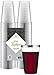 Elite Selection 60 Count 14 Oz. Disposable Hard Party Plastic Cups / Tumblers With Silver Rim