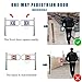 Automatic Swing Gate for Supermarkets - Manual Open Pedestrian Door, Self-Closing Stainless Steel Entrance Gate, 90° One-Way Swing Door, Industrial Fence Access (100cm/39.4in)