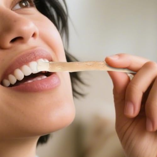 MiswakToothbrush, traditionelle arabische Zahnbürste, Holzzahnbürste, für natürliche weiße Zähne, 20 cm, 4 Stück, einzeln verpackt – Bild 4