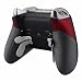 eXtremeRate Soft Touch Red Rubberized Right Left Side Rails, Replacement Rear Handle Grips, Back Panels Faceplates Kits for Xbox One Elite Controller (Model 1698)
