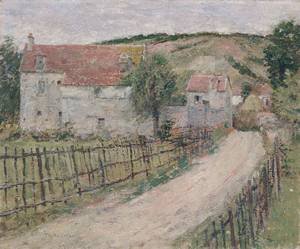 Peinture à l'huile haut de gamme The Old Mill ca 1892 par Theodore Robinson