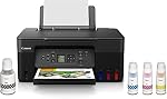 Canon PIXMA G3270 Imprimante sans fil - MegaTank, Couleur tout-en-un, Imprimante, Scanner, Photocopieur, Mobile Compatible, Noir