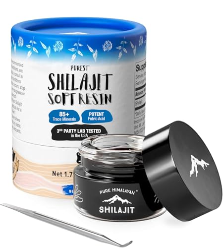 Pure Himalayan Shilajit | 100% Pure Natural Shilajit Grade A Max Potency 85+ Trace Minerals & Fulvic...