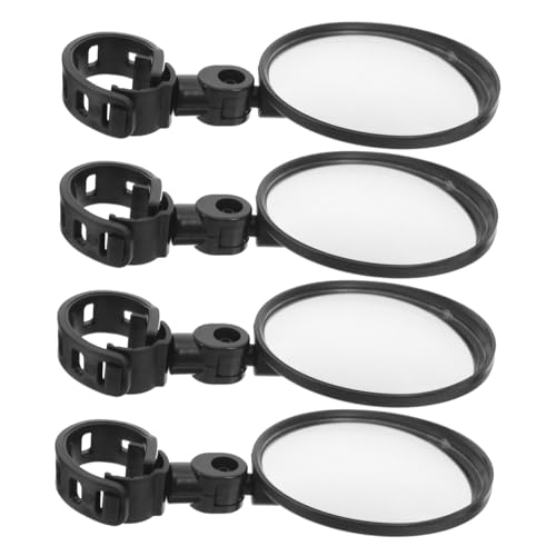 ibasenice 4 Espejos Retrovisores Gran Para Bicicleta Para Manillar De Bicicleta Eléctrica Color Negro