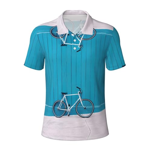 Polo homme col boutonné anti transpiration style vélo