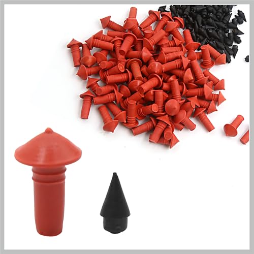 Image of 170Pcs Car Universal Mushroom Shaped Tire Repair Insert Plugs Red Black Replacement Car Parts