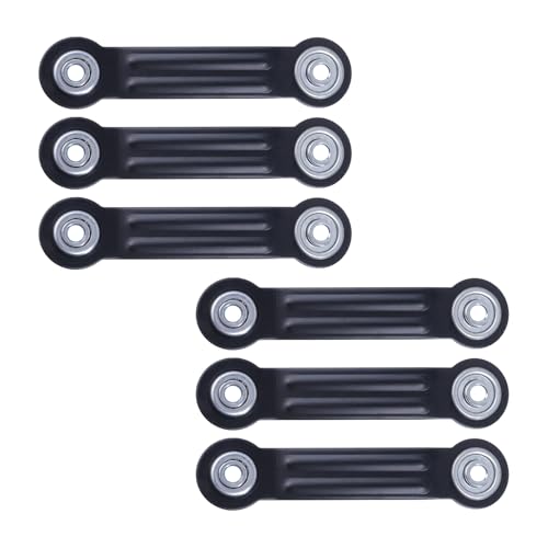 Glider Bearing Arm Bracket Replacement 6Pcs, 6.33 Inch Length & 4.88 Inch Hole Center, Hardware Rocker Parts for Patio Glider, Garden Bench, and Chair Repair