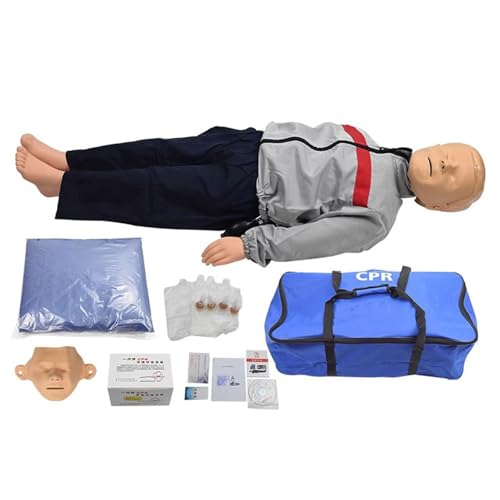 ELZEM Maniquí de RCP Niños Maniquí de Entrenamiento de Primeros Auxilios de Cuerpo Completo para Práctica de Primeros Auxilios para Bebés y Niños A