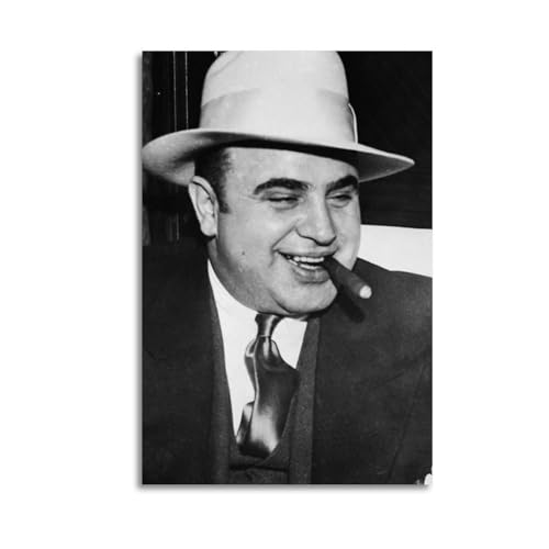 Al Capone Poster Picture Hd Wall Art Canvas Printing Bedroom Living Room Office Decoration Aesthetic Artwork 24x36inch(60x90cm) Unframe-style